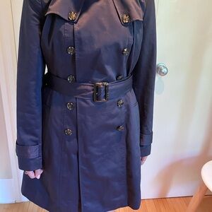 Banana Republic Navy Blue Trench Coat Classic Style